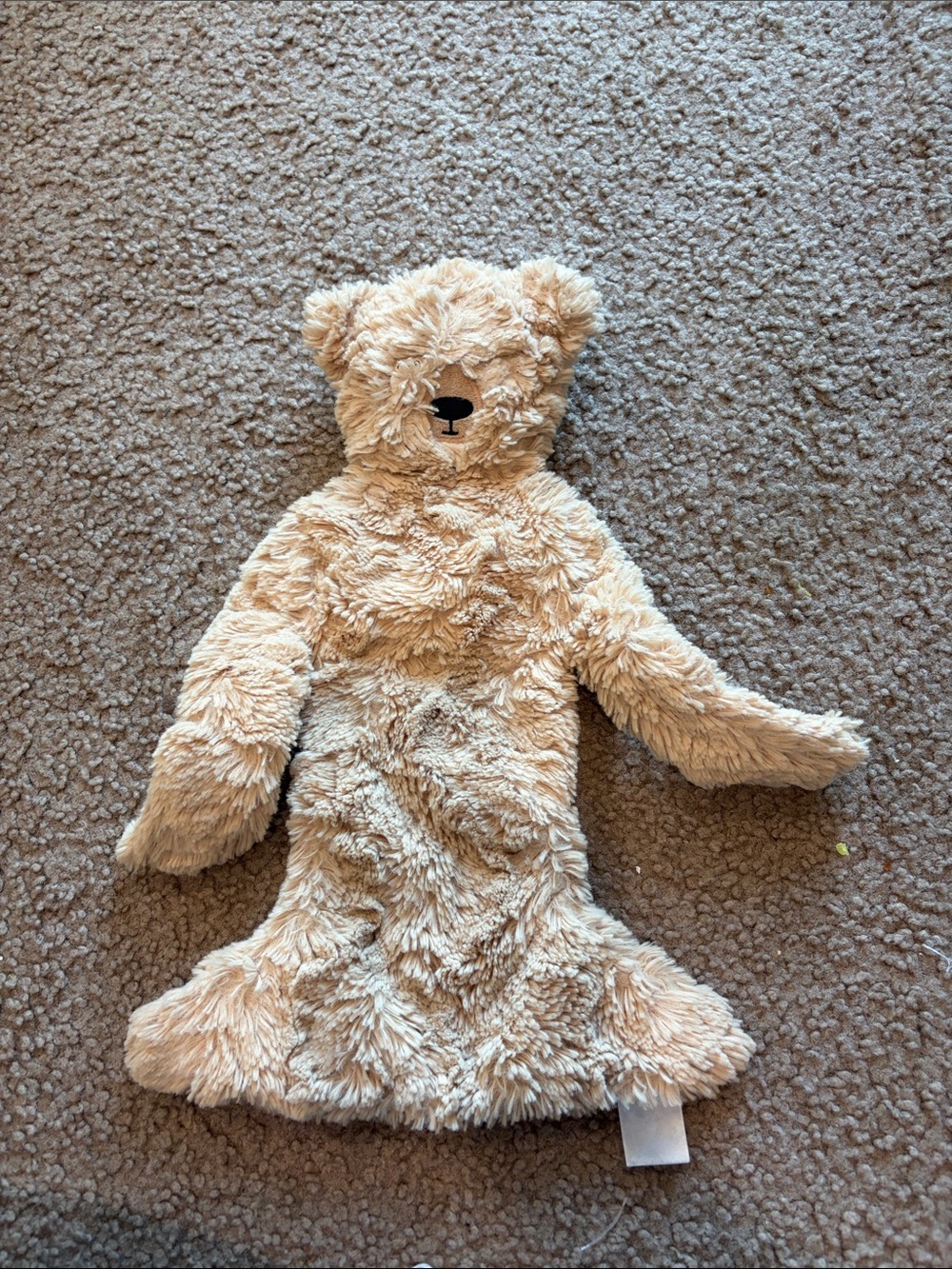 B69 Slumberkins Honey Bear Snuggler 14" Lovey Plush Silky Soft Baby Lovie
